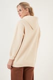 Lela Regular Fit Pamuklu Kapüşonlu Yaka Şardonlu Kışlık Sweat Kadın SWEAT 5863854