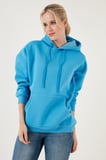 Lela Regular Fit Pamuklu Kapüşonlu Yaka Şardonlu Kışlık Sweat Kadın SWEAT 5863854