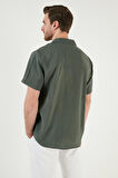 Buratti Regular Fit Apaş Yaka Kısa Kollu Modal Gömlek Erkek GÖMLEK CF24S117929
