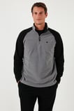 Buratti Slim Fit Yarım Fermuarlı Soğuk Geçirmez Kışlık Şardonlu Polar Erkek POLAR 5906055
