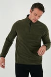 Buratti Slim Fit Yarım Fermuarlı Dik Yaka Soğuk Geçirmez Polar Erkek POLAR 5906003