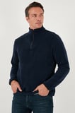 Buratti Slim Fit Yarım Fermuarlı Dik Yaka Soğuk Geçirmez Polar Erkek POLAR 5906003