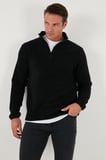 Buratti Slim Fit Yarım Fermuarlı Dik Yaka Soğuk Geçirmez Polar Erkek POLAR 5906003