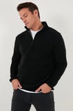 Buratti Slim Fit Yarım Fermuarlı Dik Yaka Soğuk Geçirmez Polar Erkek POLAR 5906003