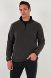 Buratti Slim Fit Yarım Fermuarlı Dik Yaka Soğuk Geçirmez Polar Erkek POLAR 5906003