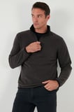Buratti Slim Fit Yarım Fermuarlı Dik Yaka Soğuk Geçirmez Polar Erkek POLAR 5906003
