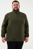 Buratti Regular Fit Anti-Pilling Büyük Beden Dik Yaka Kışlık Şardonlu Polar Erkek POLAR 5906001B