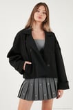Lela Regular Fit Kruvaze Yaka Düğmeli Astarlı Kısa Trençkot Bayan TRENÇKOT 6524955