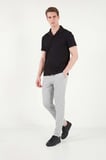 Buratti Pamuk Karışımlı Çizgi Dokulu Regular Fit Kısa Kollu Gömlek Erkek GÖMLEK 5904037 SİYAH