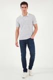 Buratti Pamuklu Slim Fit Düşük Bel Jeans Erkek KOT PANTOLON 1115C84NAPOLI LACİVERT