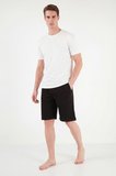 Buratti Pamuklu Regular Fit Bağlamalı Cepli Pijama Şort Erkek ŞORT 6574004 SİYAH