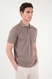 Buratti Pamuklu Regular Fit Göğüs Cepli Düğmeli Polo T Shirt Erkek POLO T SHİRT 4565001 KAHVE