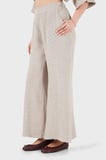 Via Dante % 100 Keten Relaxed Fit Brode İşlemeli Pantolon Bayan PANTOLON 69912211 VİZON