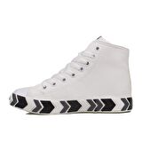 Benetton Beyaz Unisex Uzun Suni Deri Mevsimlik Spor