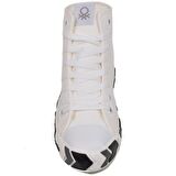 Benetton Beyaz Unisex Uzun Suni Deri Mevsimlik Spor