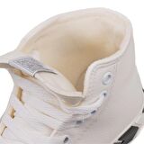 Benetton Beyaz Unisex Uzun Suni Deri Mevsimlik Spor