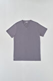 Pamuk Antrasit T-Shirt