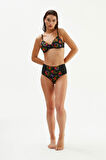 2077ESBK BALENLİ BİKİNİ TK. - SİYAH