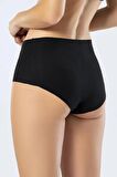 Eros Ersk1012 Silikonlu Lazer Kesim Yüksek Bel Slip Sıyah