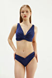 Eros Korseli Toparlayıcı Bikini Üst Lacivert