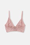 Soft Pembe Dantel Ve Tül Detaylı Balenli Bralet