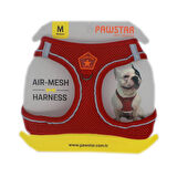 Pawstar Air-Mesh Red Köpek Göğüs Tasması