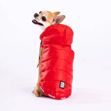 Pawstar Railway Red Su İtici Küçük Irk Köpek Yelek Yağmurluk