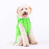 Pawstar Railway Neon Green Su İtici Orta-Büyük Irk Köpek Yelek Yağmurluk