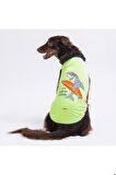 Pawstar Yeşil Shark Büyük Köpek Tişörtü - Köpek Kıyafeti (15 KG-45 KG) 6 XL