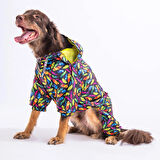 Pawstar Plumis Fileli Su Geçirmez Orta-Büyük Irk Köpek Yağmurluk Tulum
