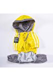 Pawstar Köpek Yellow-Grey Bicolor Rompers M Sırt28cm Göğüs41cm Boyun26cm