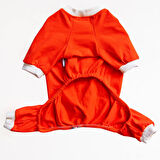 Pawstar Orange Giraffe Küçük Irk Köpek Penye Tulum Pijama (2,5 kg-11 kg arasına uygun)