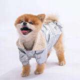 Pawstar Silver Brillante Su İtici Küçük Irk Köpek Yağmurluğu