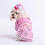 Pawstar Pink Brillante Su İtici Küçük Irk Köpek Yağmurluğu