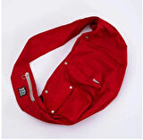 Pawstar Kırmızı Crossbody Küçük Irk Köpek Çapraz Taşıma Çantası
