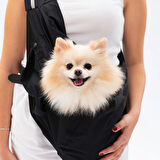 Pawstar Siyah Crossbody Küçük Irk Köpek Çapraz Taşıma Çantası Listeye Geri Dön