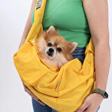 Pawstar Sarı Crossbody Küçük Irk Köpek Çapraz Taşıma Çantası