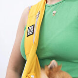 Pawstar Sarı Crossbody Küçük Irk Köpek Çapraz Taşıma Çantası