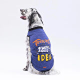 Pawstar Lacivert Travel Orta-Büyük Irk Köpek T-shirtü