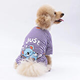 Pawstar Mor Just More Küçük Irk Köpek Penye Tulum Pijama