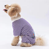 Pawstar Mor Just More Küçük Irk Köpek Penye Tulum Pijama