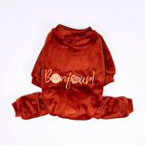 Pawstar Kiremit Bonjour Kadife Küçük Irk Köpek Tulumu