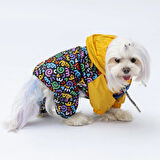 Pawstar Ferrara Polarlı Su Geçirmez Küçük Irk Köpek Yağmurluk Tulum