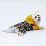 Pawstar Ferrara Polarlı Su Geçirmez Küçük Irk Köpek Yağmurluk Tulum