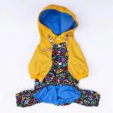 Pawstar Ferrara Polarlı Su Geçirmez Küçük Irk Köpek Yağmurluk Tulum