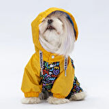 Pawstar Ferrara Polarlı Su Geçirmez Küçük Irk Köpek Yağmurluk Tulum