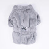 Pawstar Gri Paris Küçük Irk Köpek Ceketi