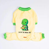 Pawstar Ninja Diet Küçük Irk Köpek Penye Tulum Pijama