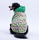 Pawstar Denver Dino Polarlı Su Geçirmez Orta-Büyük Irk Köpek Yağmurluğu