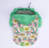 Pawstar Denver Dino Polarlı Su Geçirmez Orta-Büyük Irk Köpek Yağmurluğu